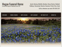 Tablet Screenshot of hoganfuneralhome.com